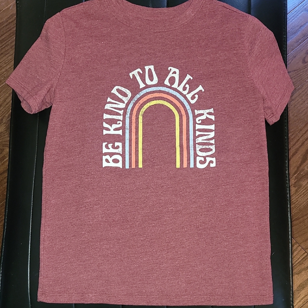 Cat & Jack Maroon 'Be Kind to All Kinds' Tee